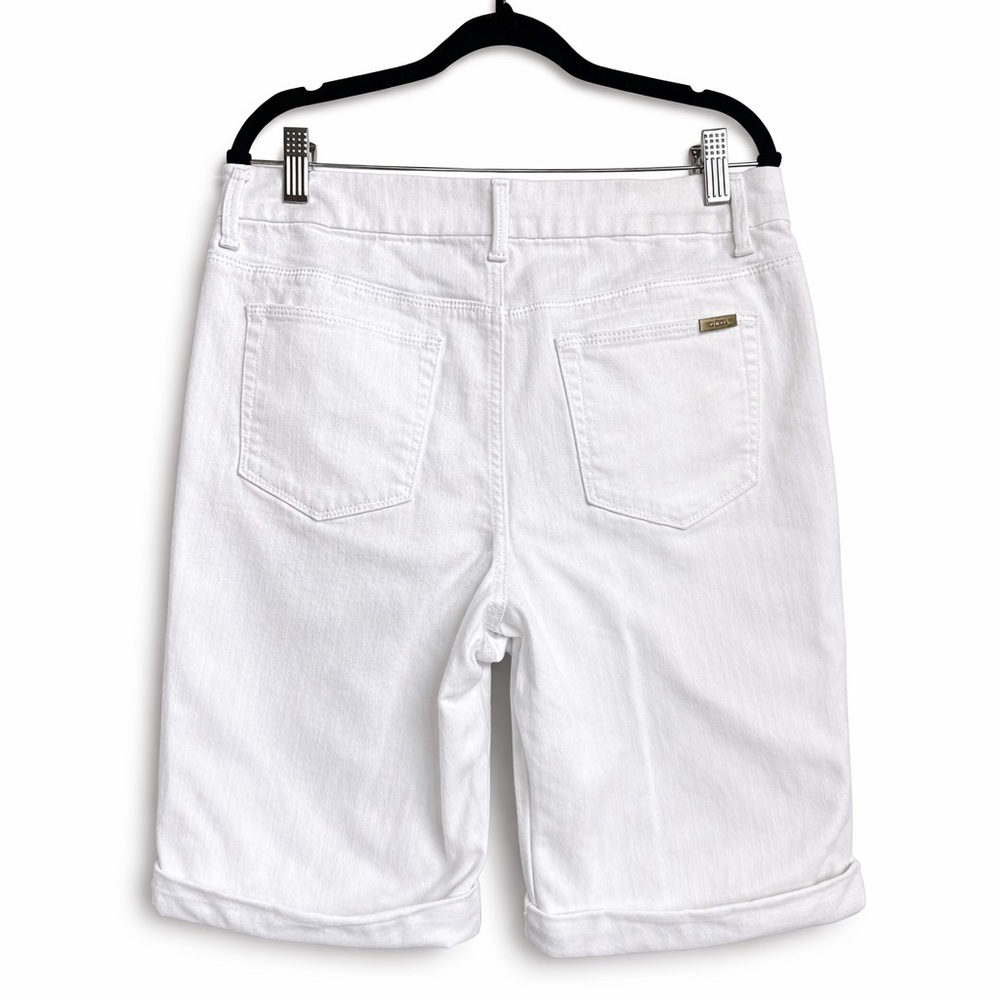 Chico’s So Slimming Girlfriend White Denim Shorts – Size 10 - Picture 3 of 13